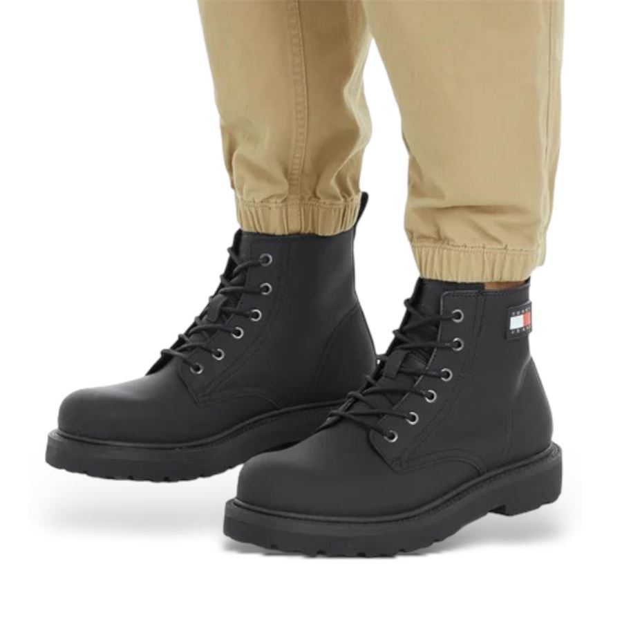 TJM RUBERIZED LACE UP BOOT Tommy Jeans | EM0EM01276BDS